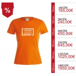 Magliette da donna personalizzate in cotone 100% - Modello KEYA WCS150