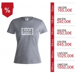 Magliette da donna personalizzate in cotone 100% - Modello KEYA WCS150