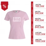 Magliette da donna personalizzate in cotone 100% - Modello KEYA WCS150