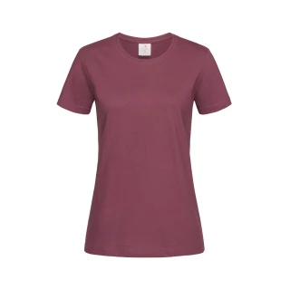 T-shirt donna a mezze maniche, 100% cotone filato ad anelli