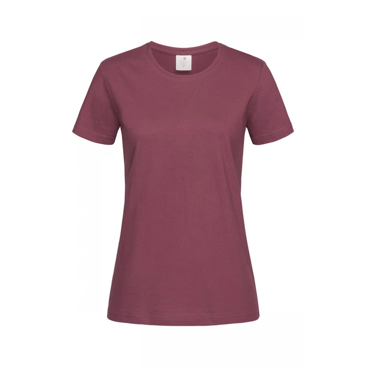 T-shirt donna a mezze maniche, 100% cotone filato ad anelli