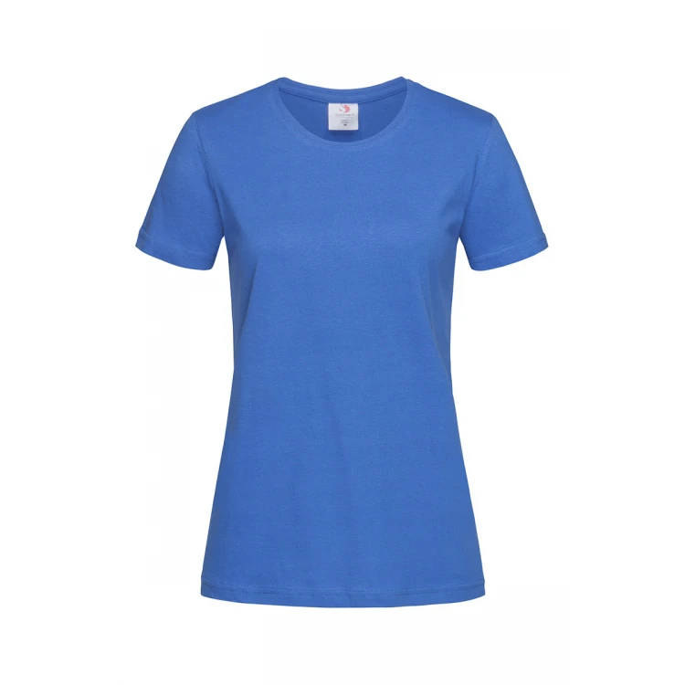 T-shirt donna a mezze maniche, 100% cotone filato ad anelli