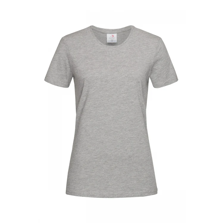 T-shirt donna a mezze maniche, 100% cotone filato ad anelli