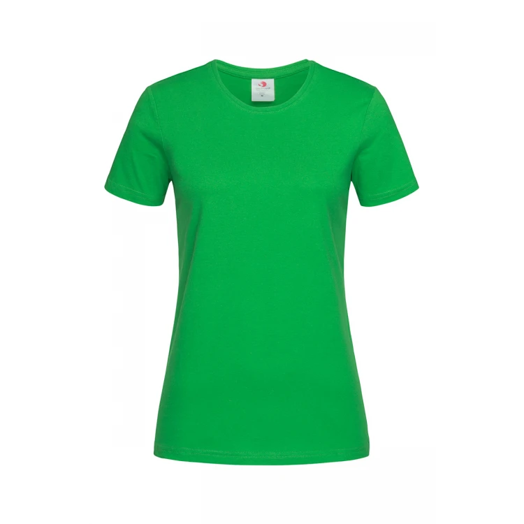 T-shirt donna a mezze maniche, 100% cotone filato ad anelli