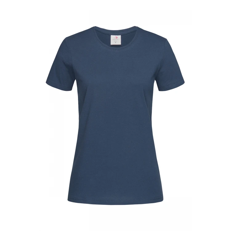 T-shirt donna a mezze maniche, 100% cotone filato ad anelli