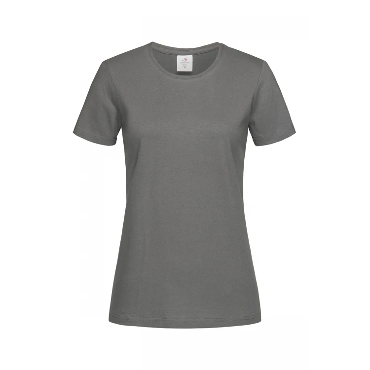 T-shirt donna a mezze maniche, 100% cotone filato ad anelli