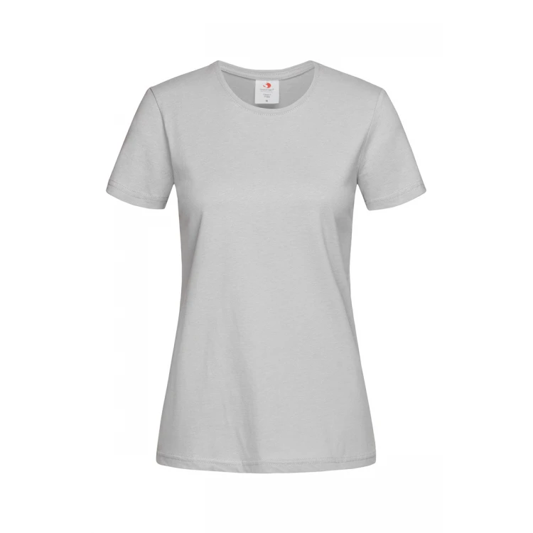 T-shirt donna a mezze maniche, 100% cotone filato ad anelli