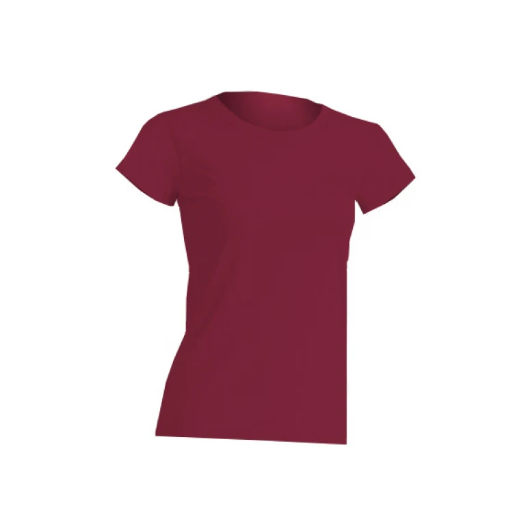 T-shirt donna 100% cotone leggermente sfiancata
