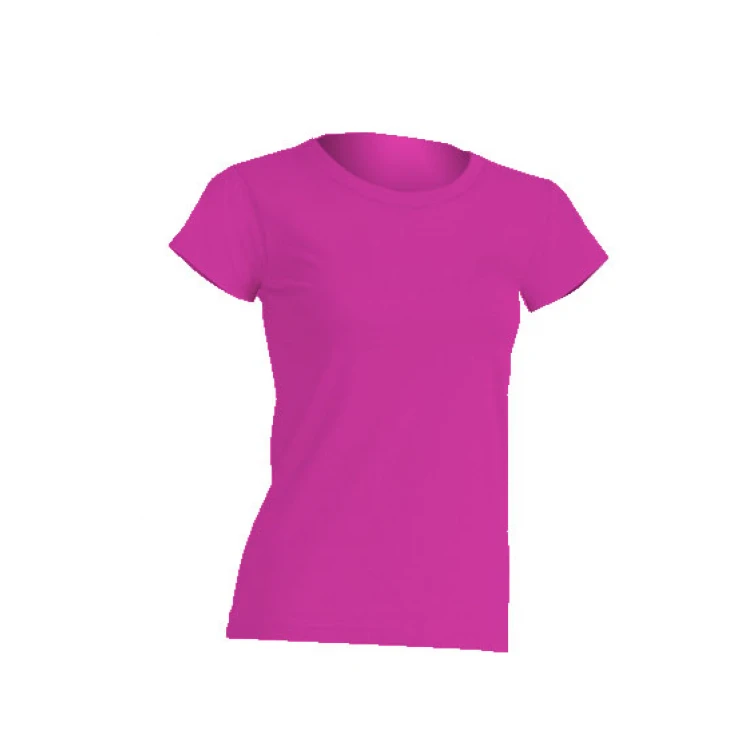 T-shirt donna 100% cotone leggermente sfiancata