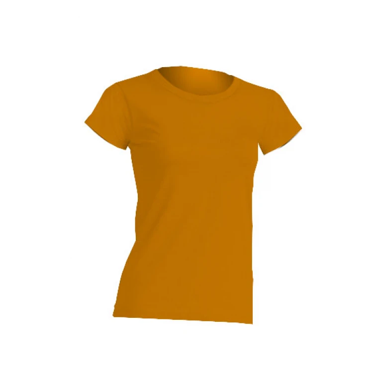 T-shirt donna 100% cotone leggermente sfiancata