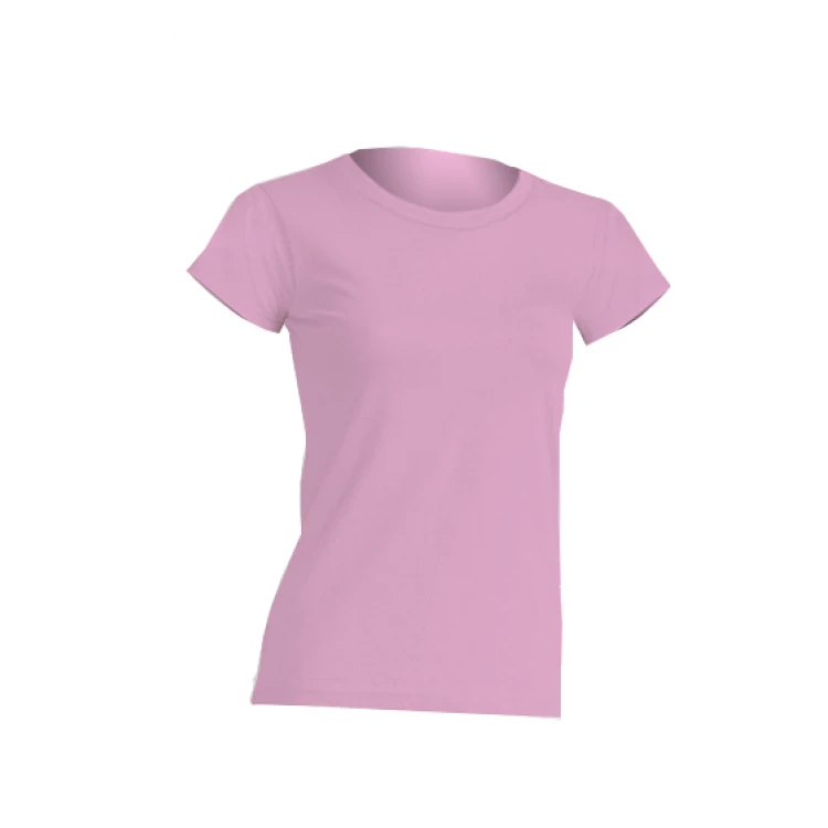 T-shirt donna 100% cotone leggermente sfiancata