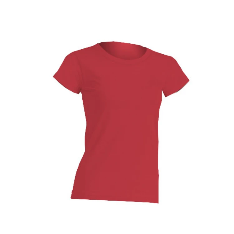 T-shirt donna 100% cotone leggermente sfiancata