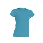 T-shirt donna 100% cotone leggermente sfiancata