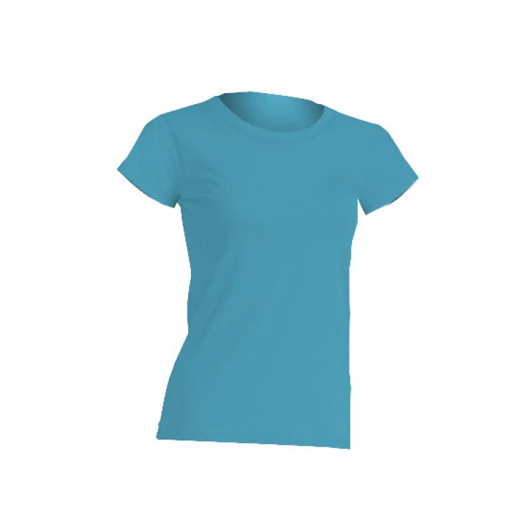T-shirt donna 100% cotone leggermente sfiancata