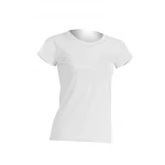 T-shirt donna 100% cotone leggermente sfiancata