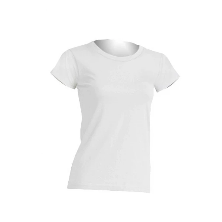 T-shirt donna 100% cotone leggermente sfiancata