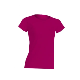 T-shirt donna 100% cotone leggermente sfiancata