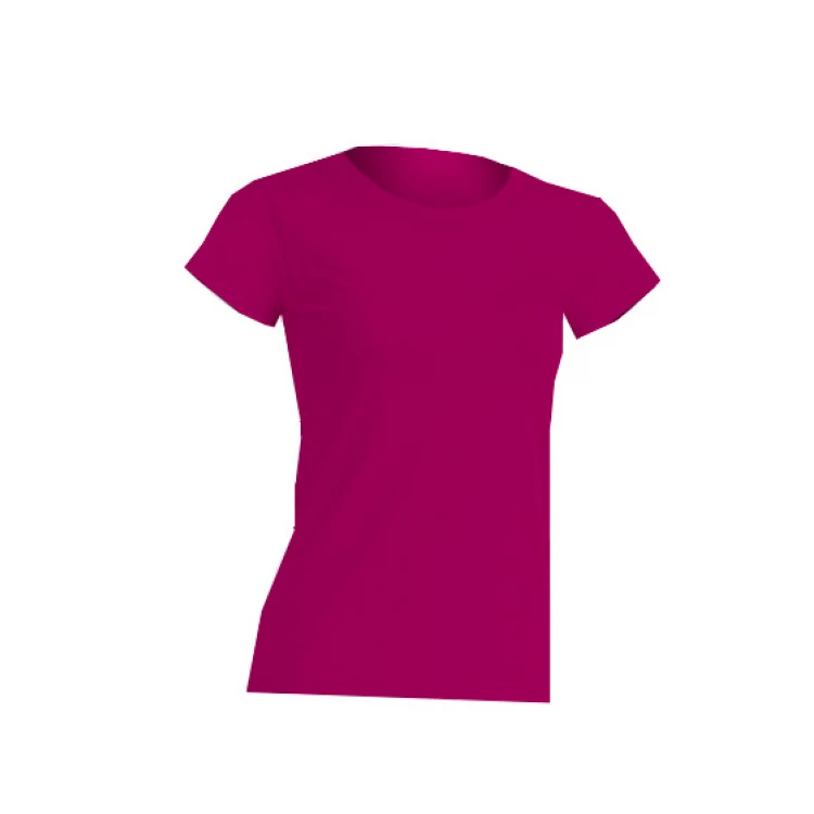 T-shirt donna 100% cotone leggermente sfiancata