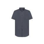 Camicia uomo con manica corta e tasca anteriore