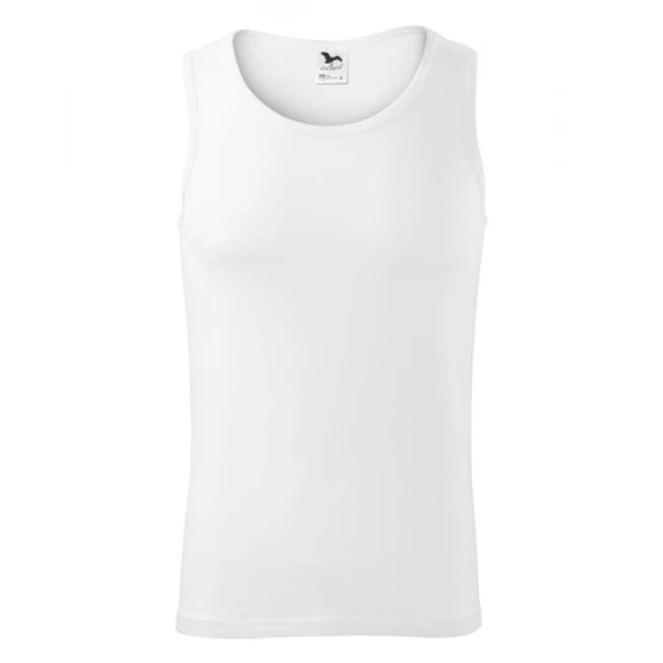 Canotta uomo in jersey singolo con bordo collo e giromanica rinforzati