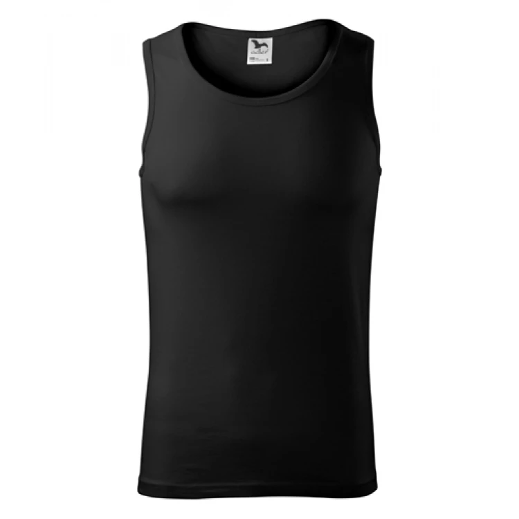 Canotta uomo in jersey singolo con bordo collo e giromanica rinforzati