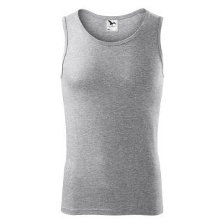 Canotta uomo in jersey singolo con bordo collo e giromanica rinforzati