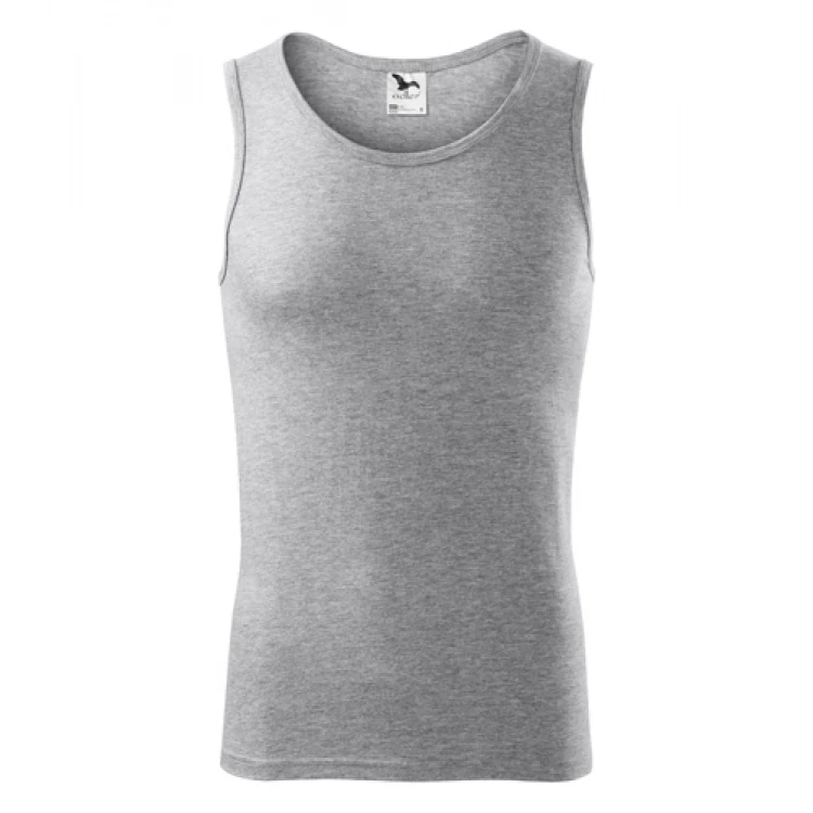 Canotta uomo in jersey singolo con bordo collo e giromanica rinforzati