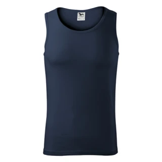 Canotta uomo in jersey singolo con bordo collo e giromanica rinforzati