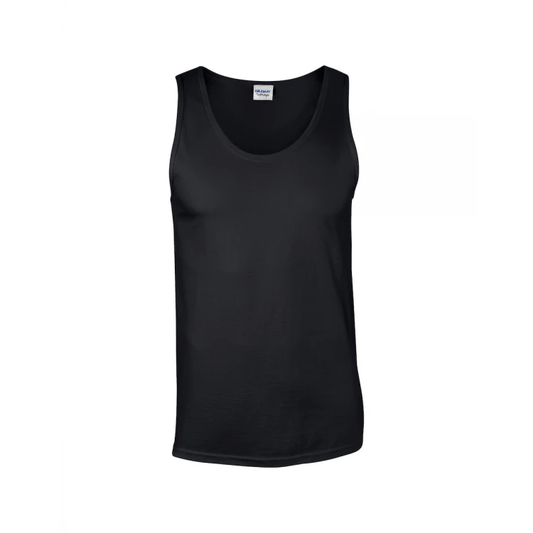 Canotta uomo in cotone preshrunk e bordo in costina