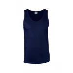 Canotta uomo in cotone preshrunk e bordo in costina