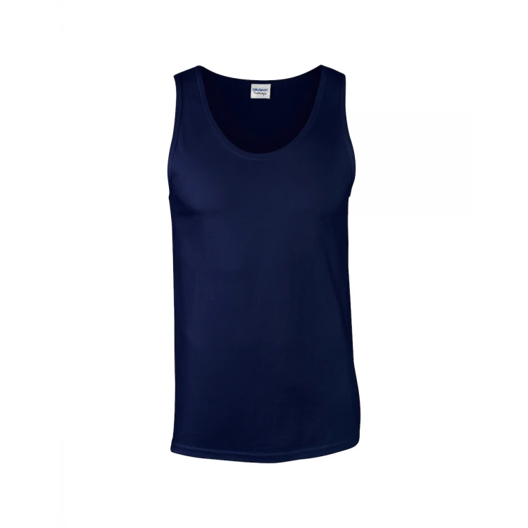 Canotta uomo in cotone preshrunk e bordo in costina