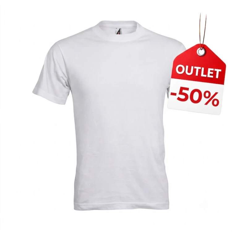 Men's crew neck t-shirt with reinforced ribbing, colours available in assortment, personalised with logo