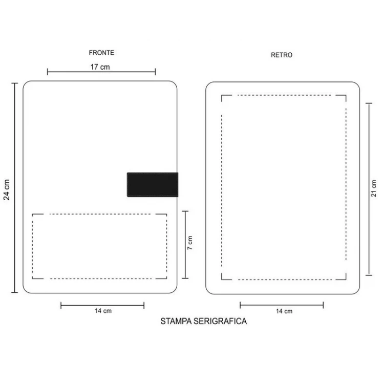 Agenda settimanale in simil pelle