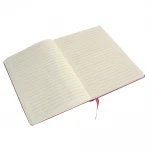 Taccuino per appunti in carta color avorio a righe e cordino