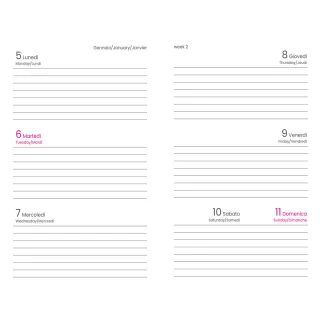 Agenda Tascabile Settimanale