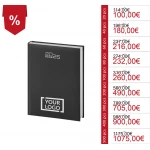 Agenda giornaliera personalizzata con logo (2026)