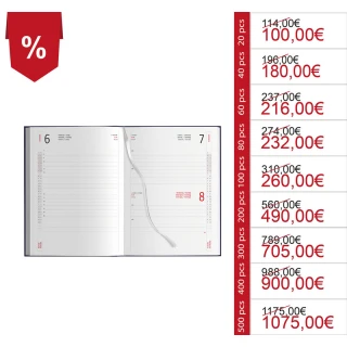 Agenda giornaliera personalizzata con logo (2026)