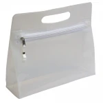 Pochette trasparente con maniglia