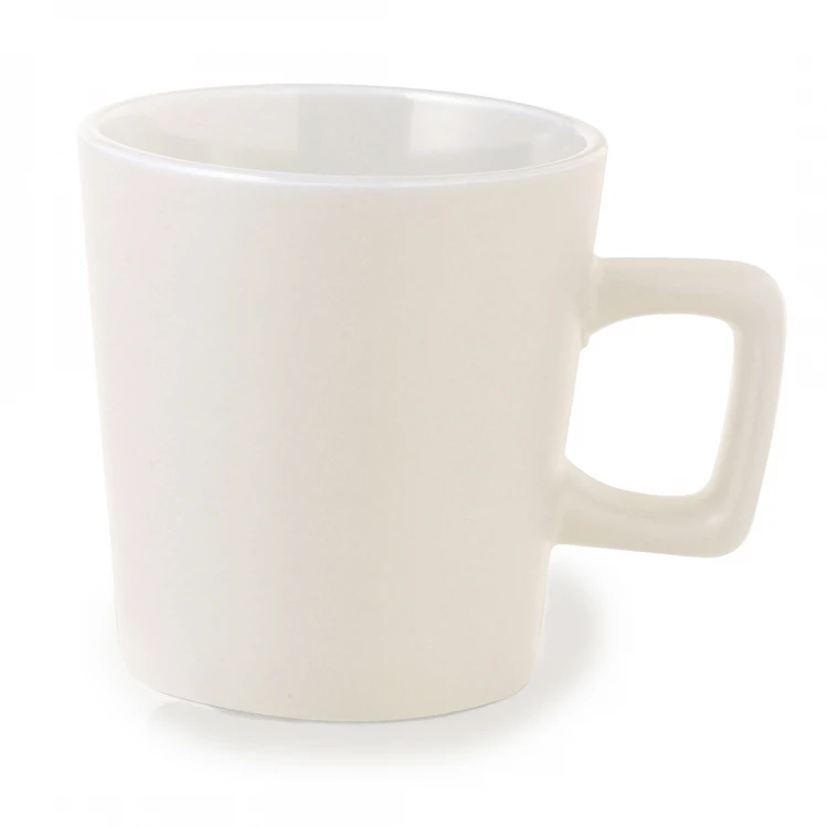 Tazza in ceramica con manico quadrato