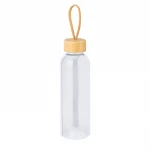 Borraccia in plastica RPET con tappo bamboo