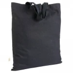 Shopper in cotone colorato manici corti