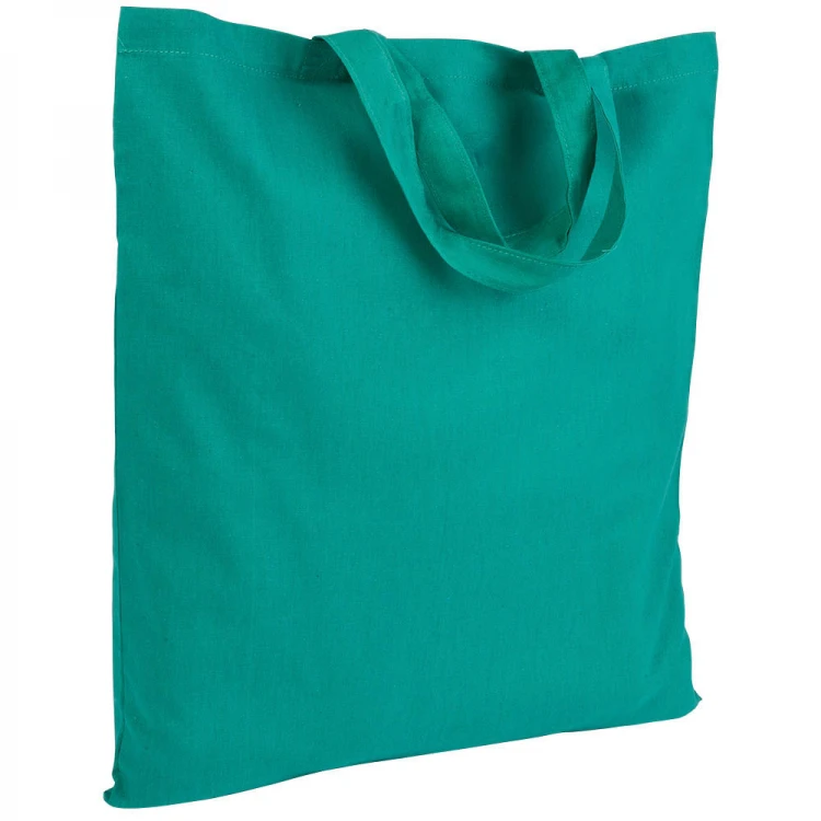 Shopper in cotone colorato manici corti