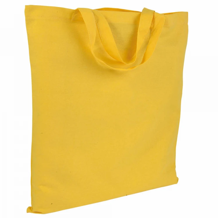 Shopper in cotone colorato manici corti