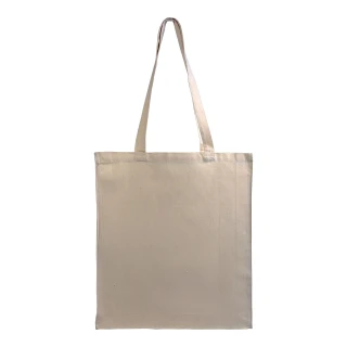 Shopper in canvas con soffietti