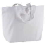 Cotton bag with bottom gusset