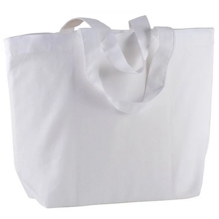 Cotton bag with bottom gusset