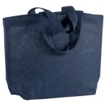 Bolsa de algodón con fuelle en la base