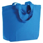 Bolsa de algodón con fuelle en la base