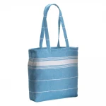 Shopper in cotone con soffietti