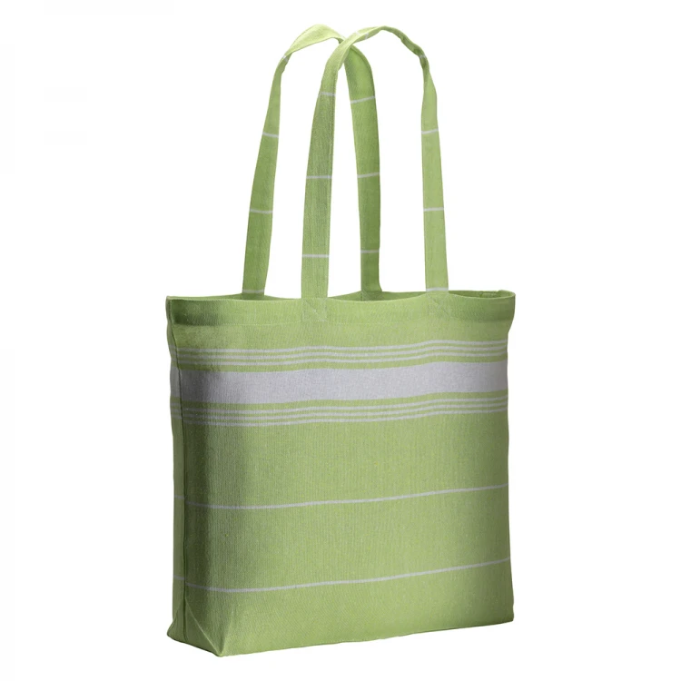 Shopper in cotone con soffietti